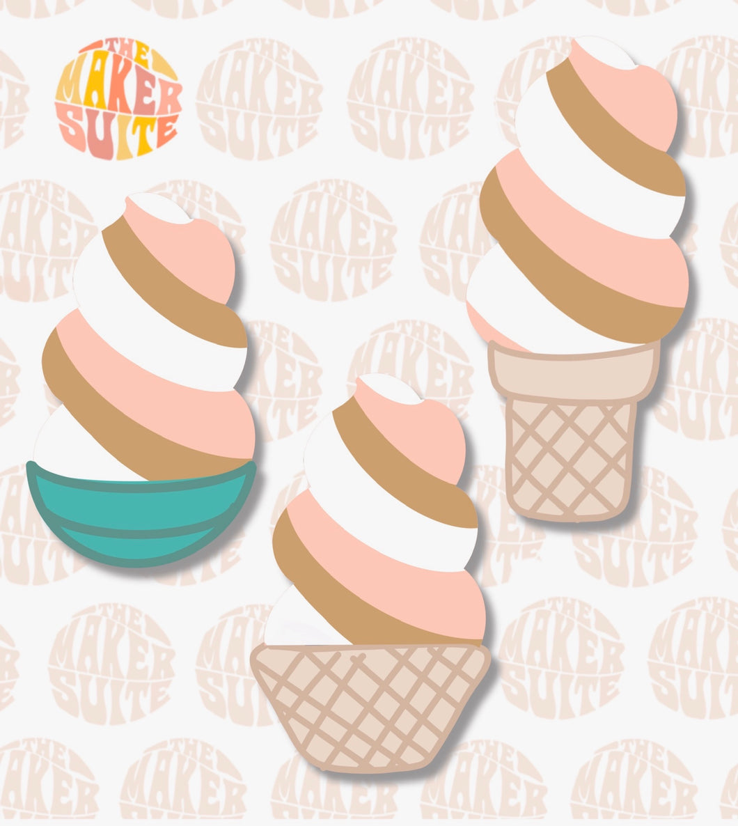 Neapolitan Ice Cream Swirl: by The Dessert Pantry