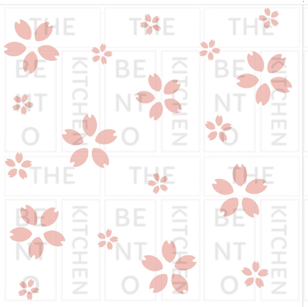 Cherry Blossoms (printable background template) by The Bento Kitchen