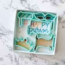 Load image into Gallery viewer, Purim Carnival Cutters: by Flour Girl Cookies
