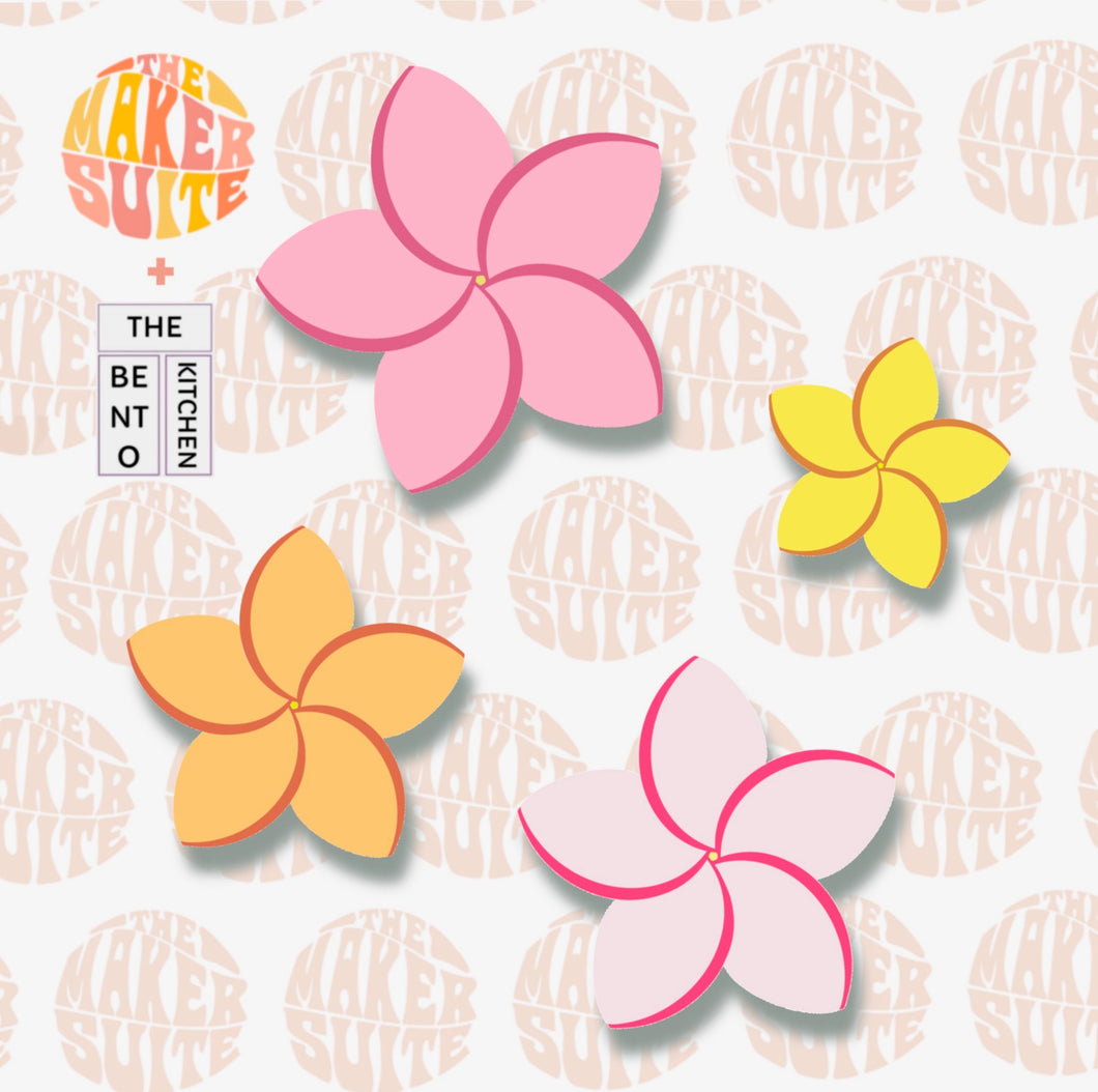 Stackable Plumeria Flowers: by The Bento Kitchen
